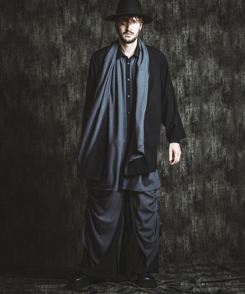 NO ID.(ノーアイディ)の「【NO ID.】Drawstring Layered Baggy Trousers / ドローストリングス レイヤード バギー トラウザーズ(その他パンツ・メンズ・その他23/ブラック・1(S)/2(M))」の14枚目の写真