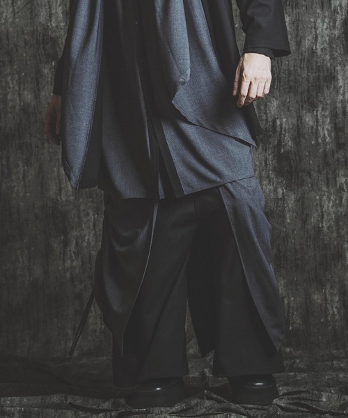 NO ID.(ノーアイディ)の「【NO ID.】Drawstring Layered Baggy Trousers / ドローストリングス レイヤード バギー トラウザーズ(その他パンツ・メンズ・その他23/ブラック・1(S)/2(M))」の13枚目の写真