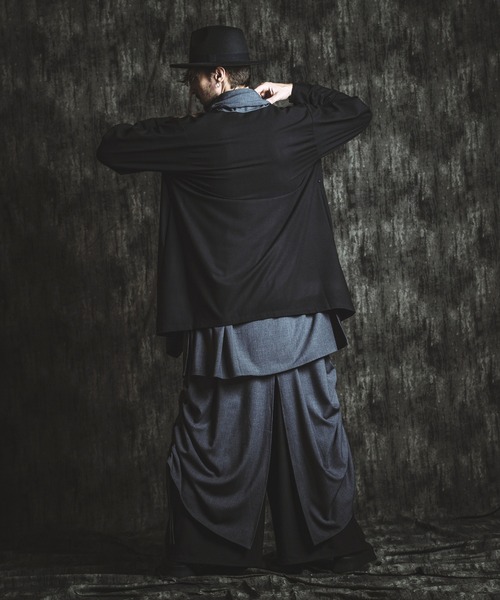 NO ID.(ノーアイディ)の「【NO ID.】Drawstring Layered Baggy Trousers / ドローストリングス レイヤード バギー トラウザーズ(その他パンツ・メンズ・その他23/ブラック・1(S)/2(M))」の15枚目の写真