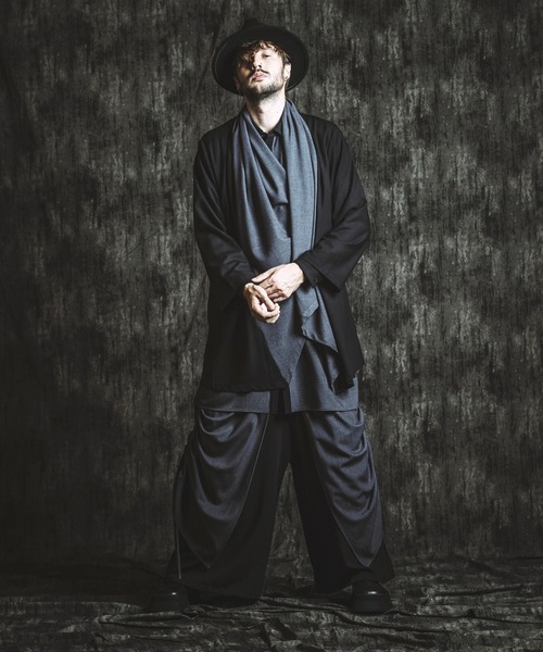 NO ID.(ノーアイディ)の「【NO ID.】Drawstring Layered Baggy Trousers / ドローストリングス レイヤード バギー トラウザーズ(その他パンツ・メンズ・その他23/ブラック・1(S)/2(M))」の9枚目の写真