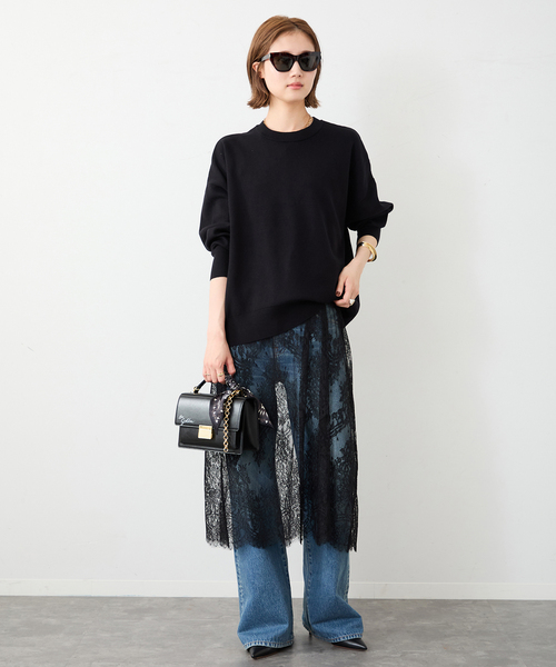 定価以下！匿名ドゥーズィエムクラスSmooth Relax Knitブラック Smooth Relax ニット（ニット／セーター）｜Deuxieme Classe