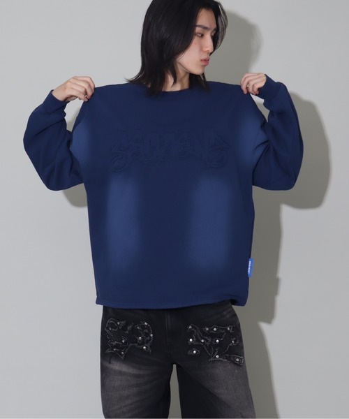 SEQUENZ(シークエンズ)の「【SEQUENZ/シークエンズ】vintage finishing logo sweatshirt/別注 ヴィンテージライクフェード加工 クルーネックスウェット(スウェット・メンズ・ダークブラウン/ブラック/ピンク/ダークネイビー・L/M/S)」の17枚目の写真