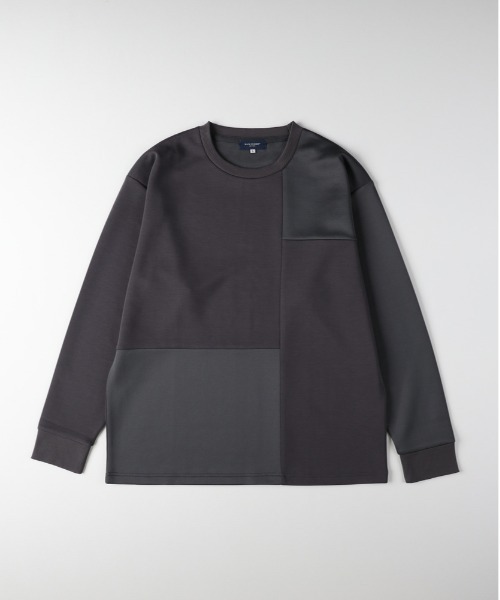 BACK NUMBER(バックナンバー)の「BACK NUMBER(バックナンバー)【メンズ】TRPU同色切替ロングスリーブTシャツ(Tシャツ/カットソー・メンズ・ライトベージュ/ブルー/グレー・M/L/XL)」の1枚目の写真