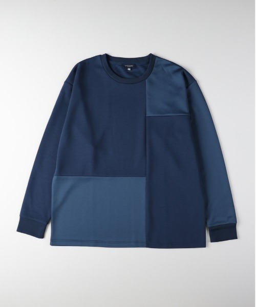 BACK NUMBER(バックナンバー)の「BACK NUMBER(バックナンバー)【メンズ】TRPU同色切替ロングスリーブTシャツ(Tシャツ/カットソー・メンズ・ライトベージュ/ブルー/グレー・M/L/XL)」の3枚目の写真