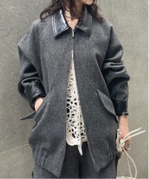 Ameri（アメリ）の「UND TWEED WORK DETAIL BLOUSON（ブルゾン）」