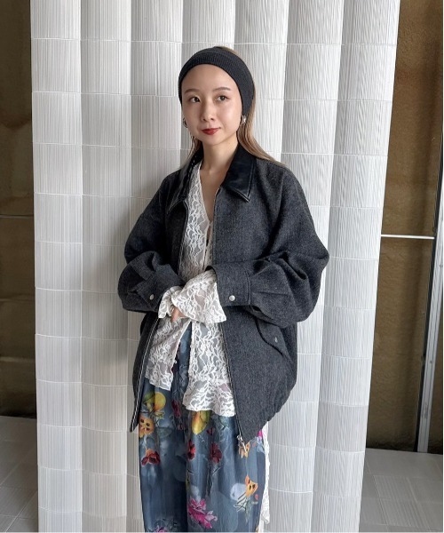 UND TWEED WORK DETAIL BLOUSON（ブルゾン）｜Ameri（アメリ）の