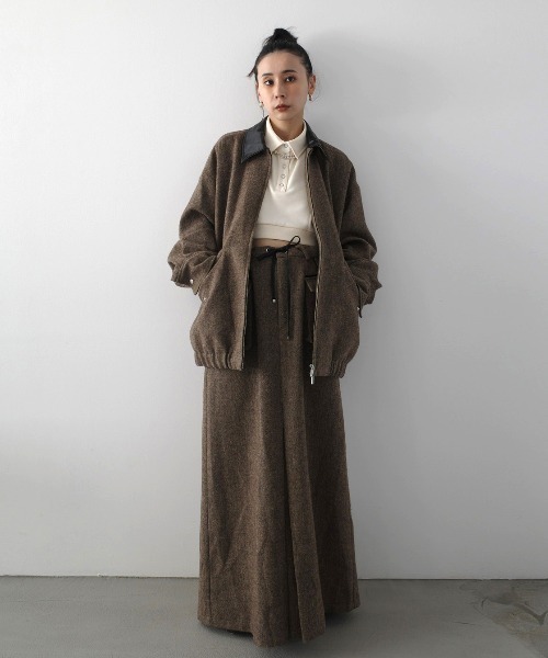 ジャケット・アウター Ameri UND TWEED WORK DETAIL BLOUSON UND TWEED WORK DETAIL BLOUSON（ブルゾン）｜Ameri（アメリ）の