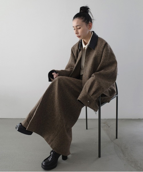 ジャケット・アウター Ameri UND TWEED WORK DETAIL BLOUSON UND TWEED WORK DETAIL BLOUSON（ブルゾン）｜Ameri（アメリ）の