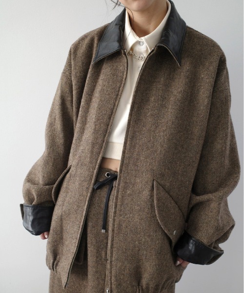 UND TWEED WORK DETAIL BLOUSON（ブルゾン）｜Ameri（アメリ）の