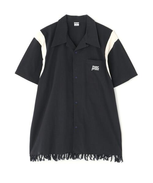 over print(オーバープリント)の「overprint/オーバープリント/COTTON LINEN BOWLING SHIRTS(シャツ/ブラウス・メンズ・ブラック/アイボリー/ネイビー・M/XL/L)」の3枚目の写真