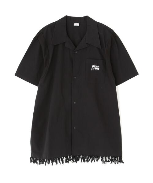 over print(オーバープリント)の「overprint/オーバープリント/COTTON LINEN BOWLING SHIRTS(シャツ/ブラウス・メンズ・ブラック/アイボリー/ネイビー・M/XL/L)」の1枚目の写真