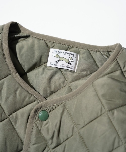 PENNEYS（ぺニーズ）の「PENNEY'S ぺニーズ / THE FOX STANDARD QUILT CREW CARDIGAN（ナイロンジャケット・メンズ・ネイビー/グレー/ブラック/ブラウン・MEDIUM/LARGE）」の11枚目の写真