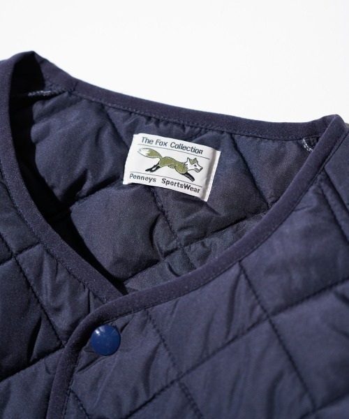 PENNEYS（ぺニーズ）の「PENNEY'S ぺニーズ / THE FOX STANDARD QUILT CREW CARDIGAN（ナイロンジャケット・メンズ・ネイビー/グレー/ブラック/ブラウン・MEDIUM/LARGE）」の21枚目の写真