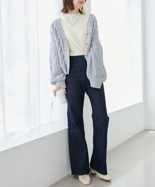 MAJESTIC LEGON（マジェスティックレゴン）の「Ladyライクパワショルトップス（Tシャツ/カットソー・レディース・オフホワイト/ピンク/ブラック/アイボリー・MEDIUM）」の12枚目の写真