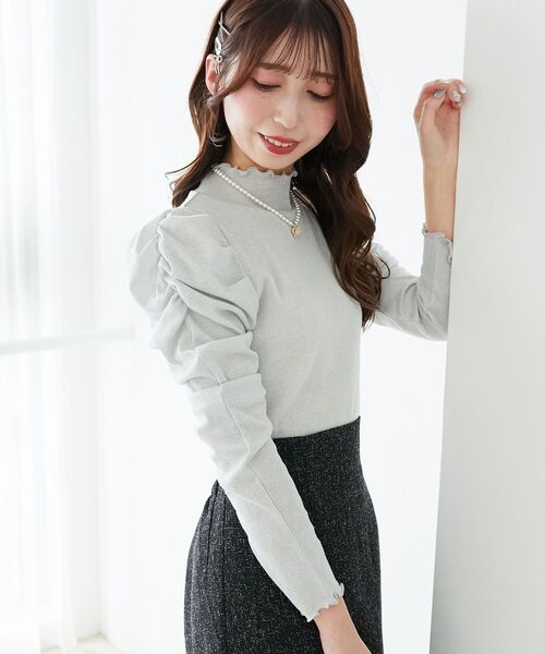 MAJESTIC LEGON（マジェスティックレゴン）の「Ladyライクパワショルトップス（Tシャツ/カットソー・レディース・オフホワイト/ピンク/ブラック/アイボリー・MEDIUM）」の22枚目の写真