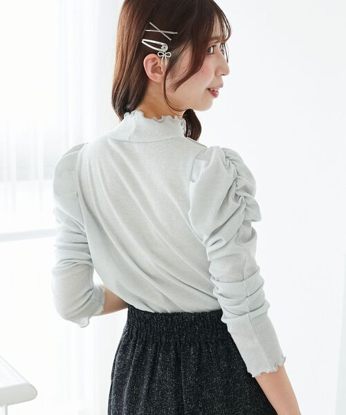 MAJESTIC LEGON（マジェスティックレゴン）の「Ladyライクパワショルトップス（Tシャツ/カットソー・レディース・オフホワイト/ピンク/ブラック/アイボリー・MEDIUM）」の21枚目の写真