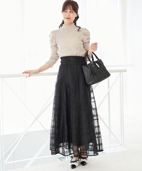 MAJESTIC LEGON（マジェスティックレゴン）の「Ladyライクパワショルトップス（Tシャツ/カットソー・レディース・オフホワイト/ピンク/ブラック/アイボリー・MEDIUM）」の5枚目の写真