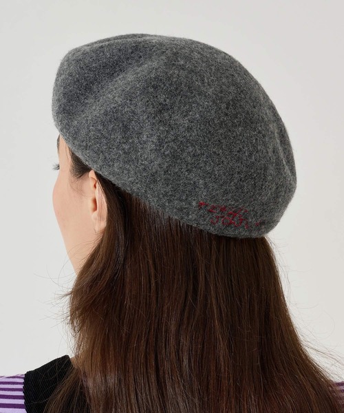 TINA：JOJUN（ティーナジョジュン）の「刺繍入り ベレー帽 TINA：JOJUN（ハンチング/ベレー帽・レディース・グレー/ネイビー・F）」の9枚目の写真