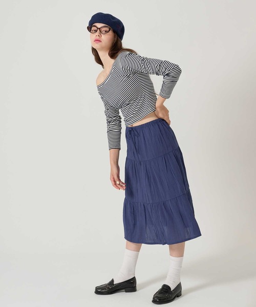 TINA：JOJUN（ティーナジョジュン）の「刺繍入り ベレー帽 TINA：JOJUN（ハンチング/ベレー帽・レディース・グレー/ネイビー・F）」の13枚目の写真