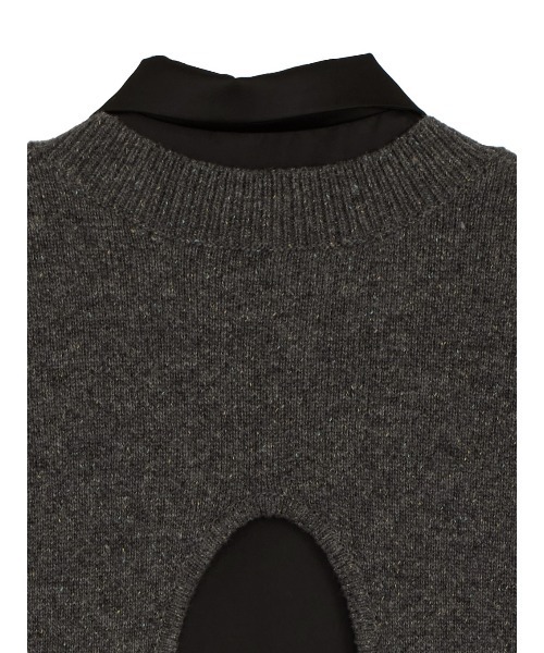 アメリヴィンテージKNIT VEST SET SATIN DRESS KNIT VEST SET SATIN DRESS（ドレス）｜Ameri（アメリ）のファッション