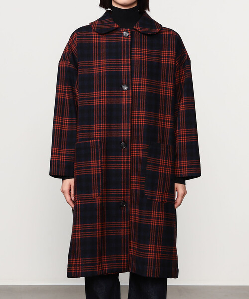 GALLEGO DESPORTES（ギャレゴデスポート）の「GALLEGO DESPORTES | ラウンドカラー ウールコート CHECK WOMEN（その他アウター・レディース・A・S）」の10枚目の写真