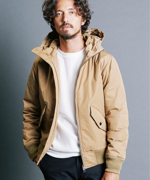 Magine(マージン)の「NYLON THINSULATE STAND HOOD MA-1 JKT:ナイロン シンサレート スタンドフード MA-1 ジャケット(MA-1・メンズ・ブラック/ベージュ/ネイビー・44/46/48)」の3枚目の写真