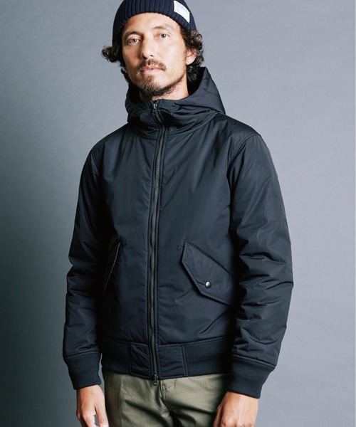 Magine(マージン)の「NYLON THINSULATE STAND HOOD MA-1 JKT:ナイロン シンサレート スタンドフード MA-1 ジャケット(MA-1・メンズ・ブラック/ベージュ/ネイビー・44/46/48)」の12枚目の写真