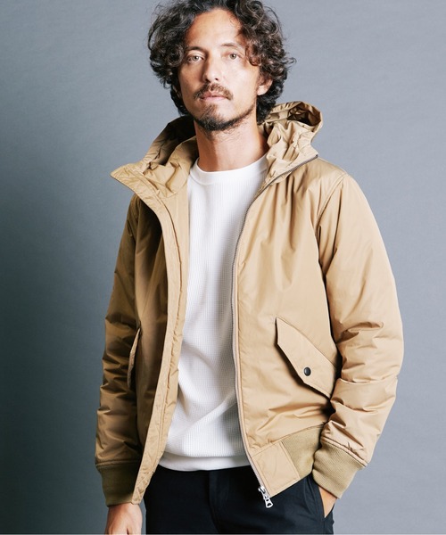 Magine(マージン)の「NYLON THINSULATE STAND HOOD MA-1 JKT:ナイロン シンサレート スタンドフード MA-1 ジャケット(MA-1・メンズ・ブラック/ベージュ/ネイビー・44/46/48)」の13枚目の写真