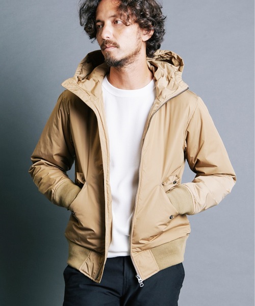 Magine(マージン)の「NYLON THINSULATE STAND HOOD MA-1 JKT:ナイロン シンサレート スタンドフード MA-1 ジャケット(MA-1・メンズ・ブラック/ベージュ/ネイビー・44/46/48)」の15枚目の写真