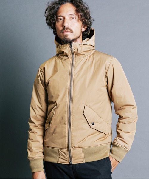 Magine(マージン)の「NYLON THINSULATE STAND HOOD MA-1 JKT:ナイロン シンサレート スタンドフード MA-1 ジャケット(MA-1・メンズ・ブラック/ベージュ/ネイビー・44/46/48)」の17枚目の写真