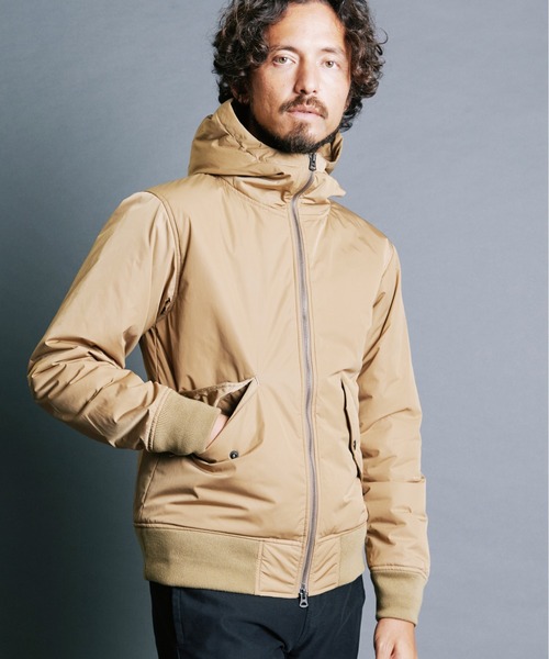 Magine(マージン)の「NYLON THINSULATE STAND HOOD MA-1 JKT:ナイロン シンサレート スタンドフード MA-1 ジャケット(MA-1・メンズ・ブラック/ベージュ/ネイビー・44/46/48)」の18枚目の写真