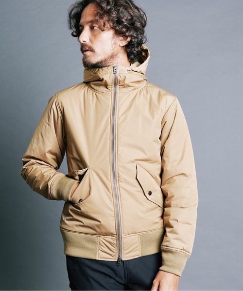 Magine(マージン)の「NYLON THINSULATE STAND HOOD MA-1 JKT:ナイロン シンサレート スタンドフード MA-1 ジャケット(MA-1・メンズ・ブラック/ベージュ/ネイビー・44/46/48)」の19枚目の写真