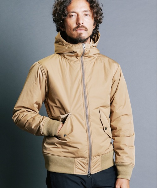 Magine(マージン)の「NYLON THINSULATE STAND HOOD MA-1 JKT:ナイロン シンサレート スタンドフード MA-1 ジャケット(MA-1・メンズ・ブラック/ベージュ/ネイビー・44/46/48)」の20枚目の写真