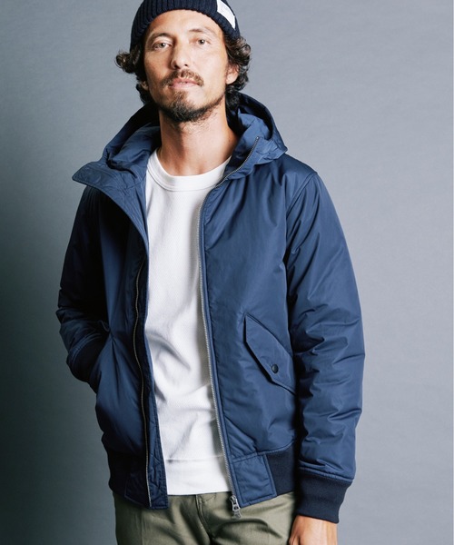 Magine(マージン)の「NYLON THINSULATE STAND HOOD MA-1 JKT:ナイロン シンサレート スタンドフード MA-1 ジャケット(MA-1・メンズ・ブラック/ベージュ/ネイビー・44/46/48)」の22枚目の写真