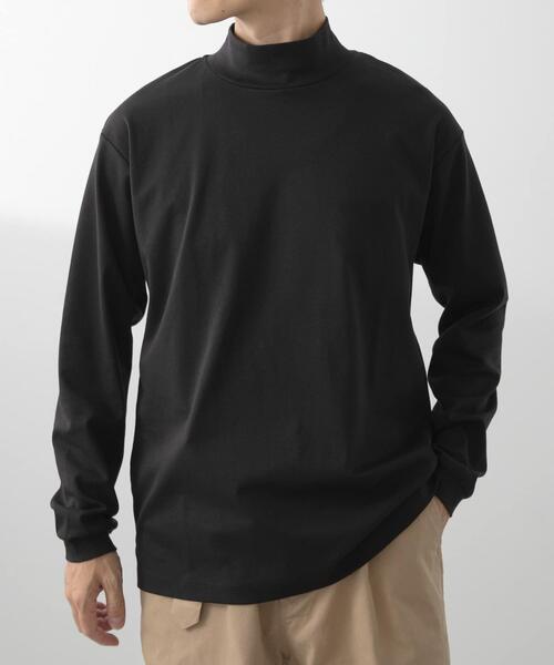 ITEMS URBANRESEARCH(アイテムズ アーバンリサーチ)の「Fine Cotton ハイネック カットソー(Tシャツ/カットソー・メンズ・ホワイト/ブラック・MEDIUM/LARGE)」の17枚目の写真