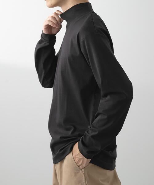 ITEMS URBANRESEARCH(アイテムズ アーバンリサーチ)の「Fine Cotton ハイネック カットソー(Tシャツ/カットソー・メンズ・ホワイト/ブラック・MEDIUM/LARGE)」の18枚目の写真