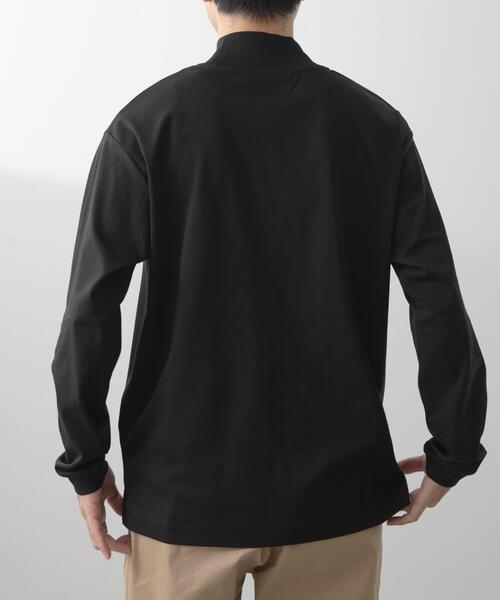 ITEMS URBANRESEARCH(アイテムズ アーバンリサーチ)の「Fine Cotton ハイネック カットソー(Tシャツ/カットソー・メンズ・ホワイト/ブラック・MEDIUM/LARGE)」の7枚目の写真