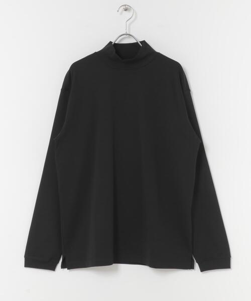 ITEMS URBANRESEARCH(アイテムズ アーバンリサーチ)の「Fine Cotton ハイネック カットソー(Tシャツ/カットソー・メンズ・ホワイト/ブラック・MEDIUM/LARGE)」の3枚目の写真