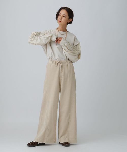 LEPSIM(レプシィム)の「袖キャザー異素材プルオーバー 582457(Tシャツ/カットソー・レディース・ブラック/ライトグレー/アイボリー・FREE)」の19枚目の写真