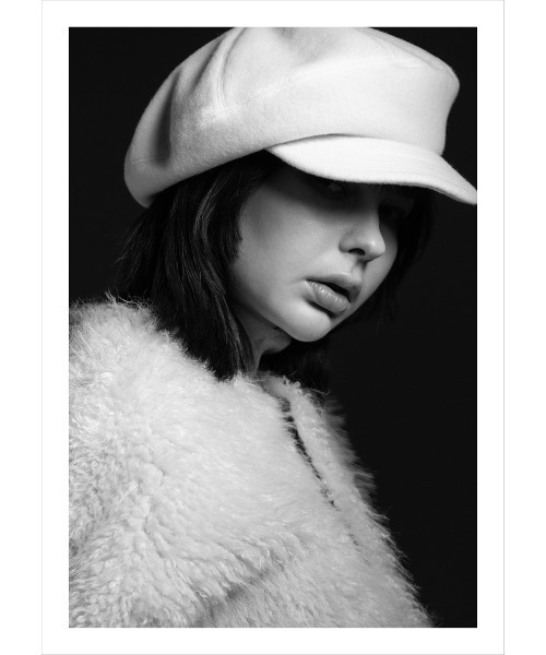 MAISON Birth（メゾンバース）の「MAISON Birth メゾンバース / MOSS 7PANEL CASBERET モッサウール7パネルキャスケット ベレー帽 / MB-25309（キャスケット・レディース・オフホワイト/ブラック/キャメル・FREE）」の9枚目の写真