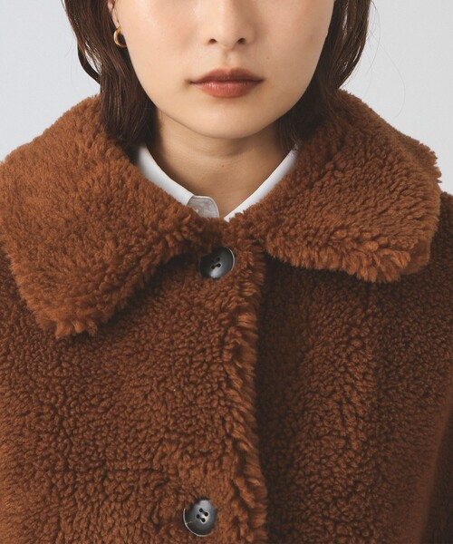 Ray BEAMS（レイビームス）の「ボア ビッグ ポケット ハーフ コート（その他アウター・レディース・ダークブラウン/オフホワイト・0/1）」の15枚目の写真