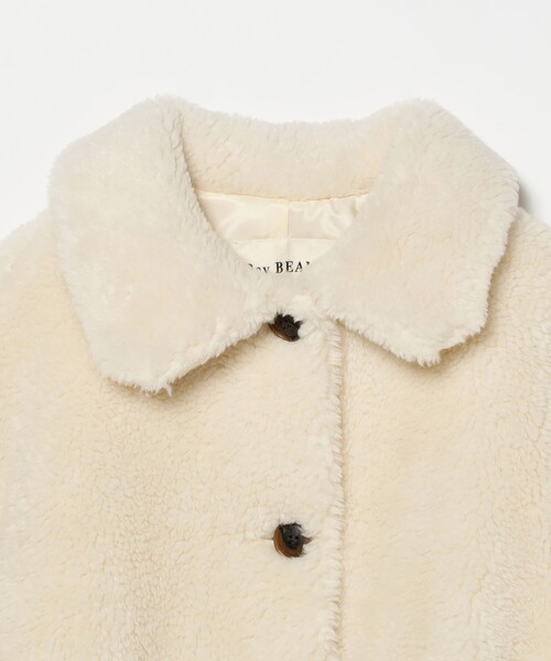 Ray BEAMS（レイビームス）の「ボア ビッグ ポケット ハーフ コート（その他アウター・レディース・ダークブラウン/オフホワイト・0/1）」の19枚目の写真