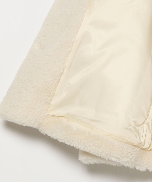 Ray BEAMS（レイビームス）の「ボア ビッグ ポケット ハーフ コート（その他アウター・レディース・ダークブラウン/オフホワイト・0/1）」の22枚目の写真