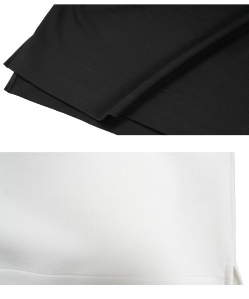 KOBE LETTUCE（コウベレタス）の「［ Yuumiさんコラボ ］ダンボールポロトップス（スウェット・レディース・ネイビー/グレイッシュベージュ/ブラック/オフホワイト・M）」の17枚目の写真