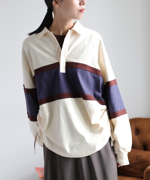 cepo(セポ)の「サイドドロストラガーTee(ポロシャツ・レディース・ホワイト系その他/ブラウン系その他・M)」の21枚目の写真