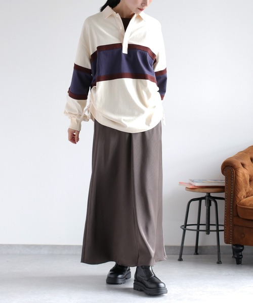 cepo(セポ)の「サイドドロストラガーTee(ポロシャツ・レディース・ホワイト系その他/ブラウン系その他・M)」の16枚目の写真