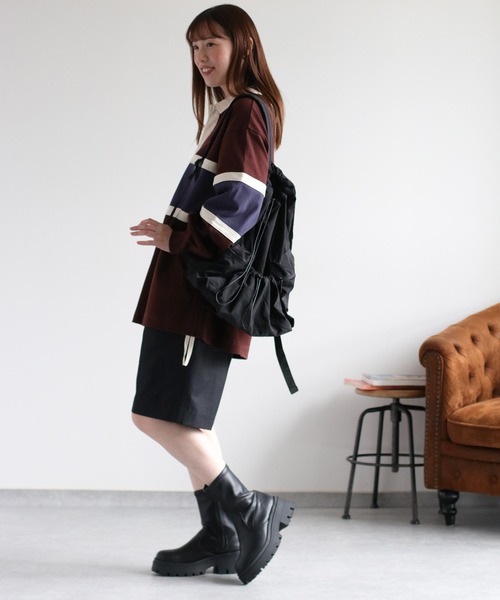 cepo（セポ）の「サイドドロストラガーTee（ポロシャツ・レディース・ホワイト系その他/ブラウン系その他・M）」の15枚目の写真