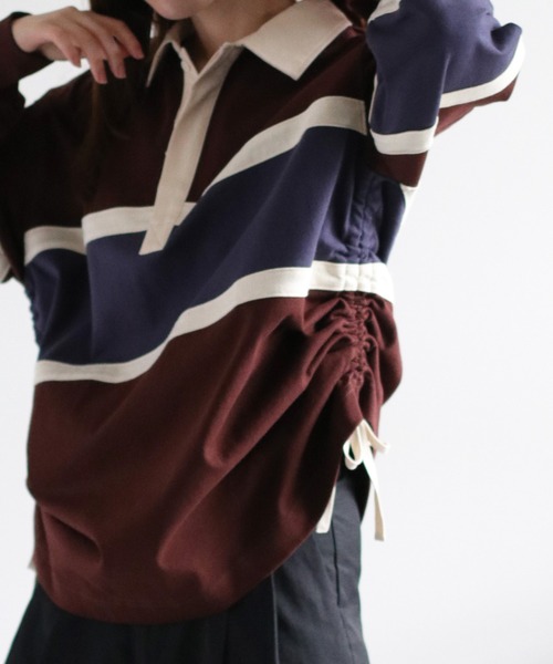 cepo（セポ）の「サイドドロストラガーTee（ポロシャツ・レディース・ホワイト系その他/ブラウン系その他・M）」の11枚目の写真