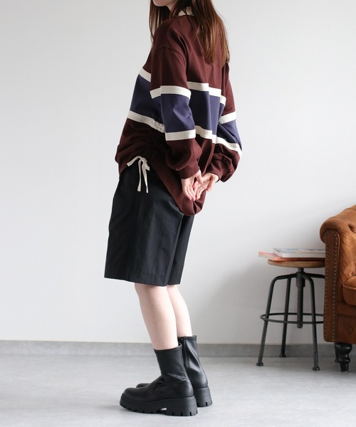 cepo（セポ）の「サイドドロストラガーTee（ポロシャツ・レディース・ホワイト系その他/ブラウン系その他・M）」の4枚目の写真