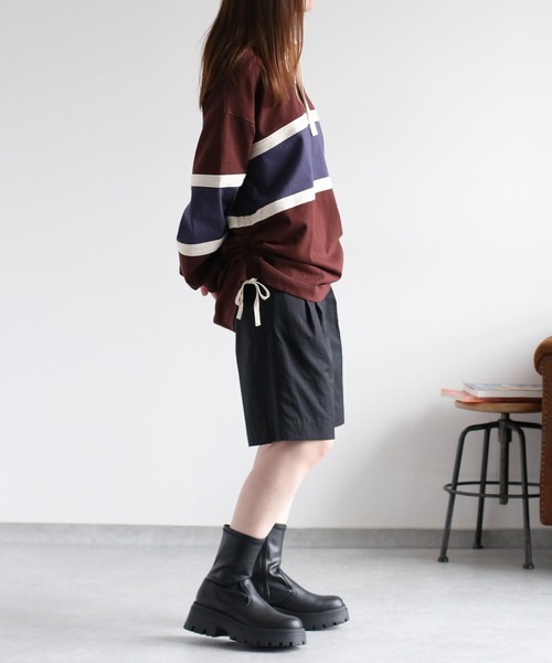 cepo（セポ）の「サイドドロストラガーTee（ポロシャツ・レディース・ホワイト系その他/ブラウン系その他・M）」の6枚目の写真